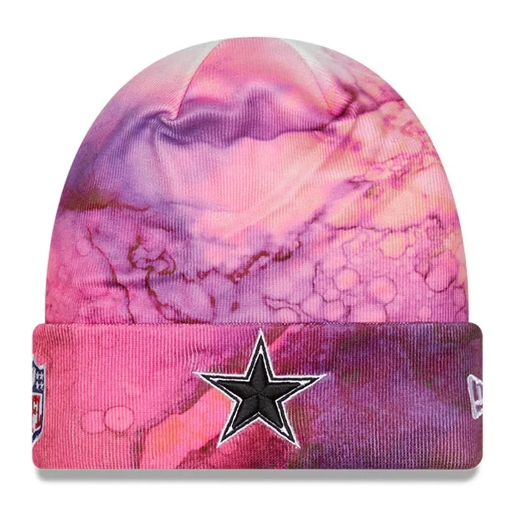 New Era Dallas Cowboys Crucial Catch Tie Die Beanie One Sz Fits Most